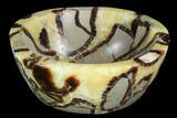 Polished Septarian Bowl - Madagascar #98280-2